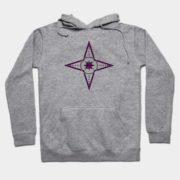 NORTH, EAST, SOUTH, WEST/PURPLE COLOR. SAMER BRASIL Hoodie by Samer Brasil